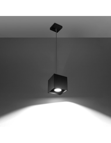 Lámpara colgante QUAD 1 negro