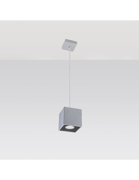 Lámpara colgante QUAD 1 gris