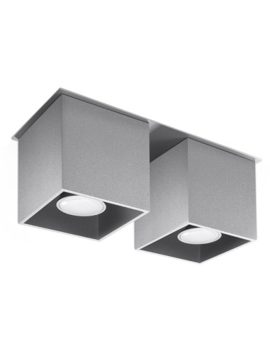 Lámpara de techo QUAD 2 gris