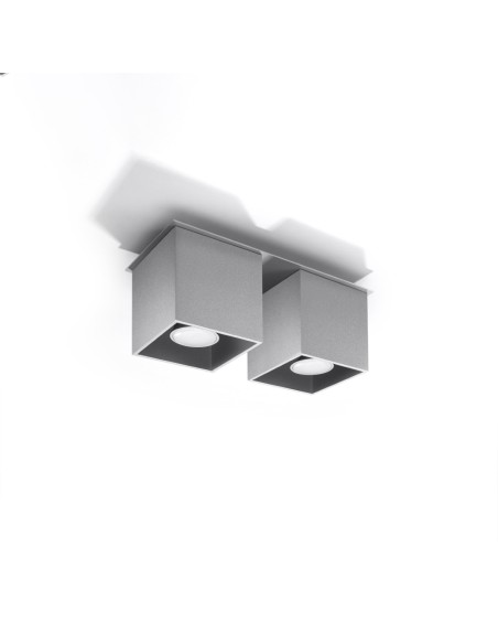 Lámpara de techo QUAD 2 gris