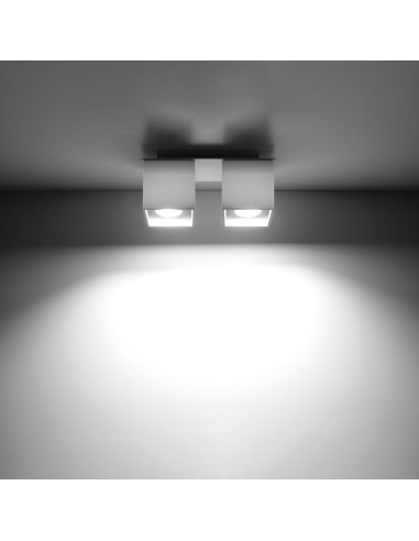 Plafón QUAD 2 blanco