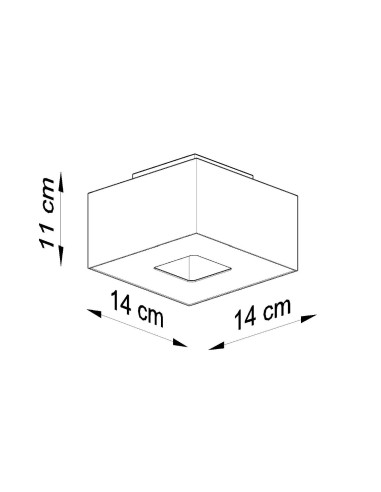 Plafón MONO 1 blanco