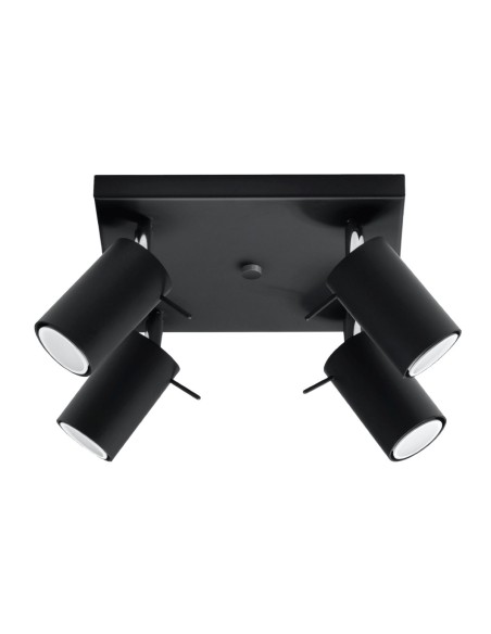 Plafón RING 4 negro