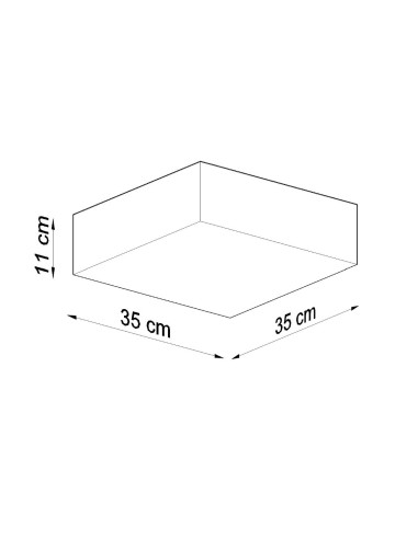 Lámpara de techo HORUS 35 blanca