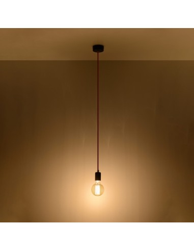 Lámpara colgante EDISON negra