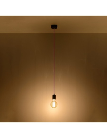 Lámpara colgante EDISON negra