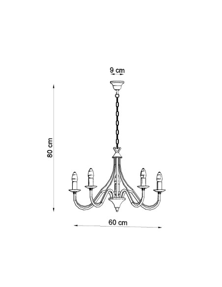Araña MINERWA 5 blanca