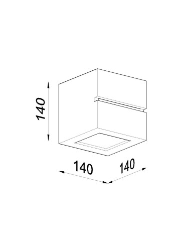 Aplique de cerámica LEO LINE