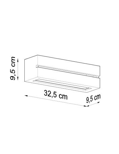 Aplique de cerámica VEGA LINE