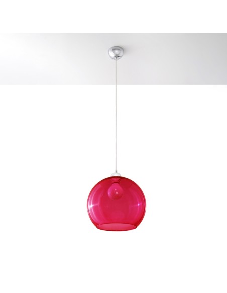 Lámpara colgante BALL roja