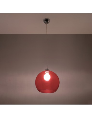 Lámpara colgante BALL roja