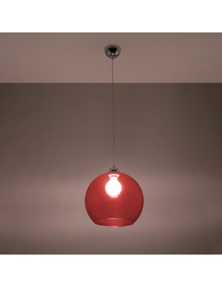 Lámpara colgante BALL roja