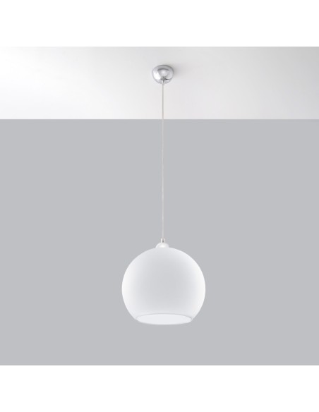 Lámpara colgante BALL blanca