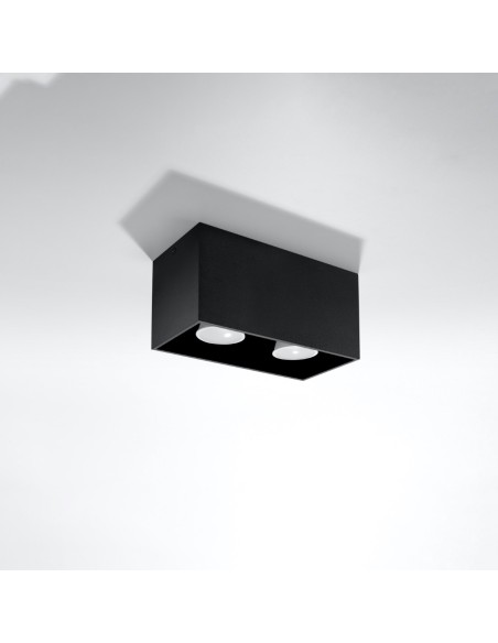 Plafón QUAD negro