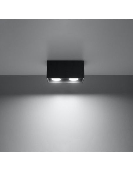 Plafón QUAD negro