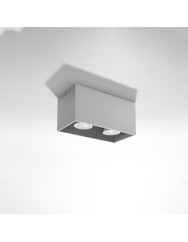 Lámpara de techo QUAD gris