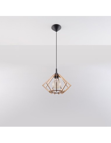 Lámpara colgante POMPELMO madera natural