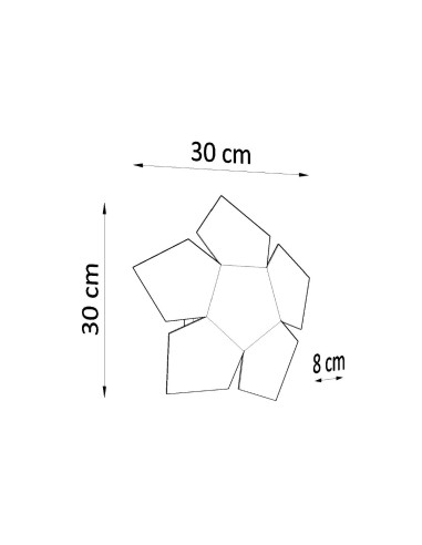 Aplique PENTA blanco