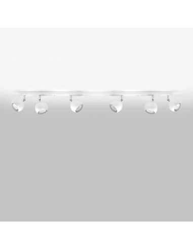 Lámpara de techo OCULARE 6L blanca