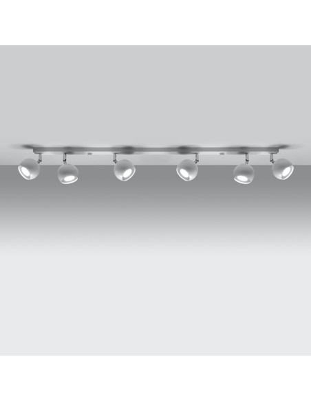 Lámpara de techo OCULARE 6L blanca