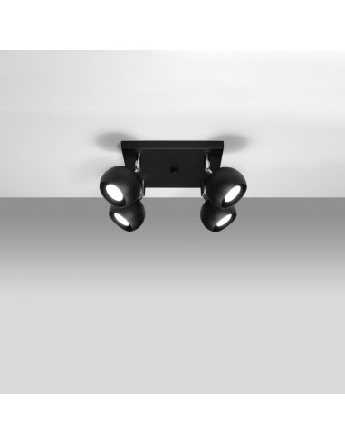 Lámpara de techo OCULARE 4 negro