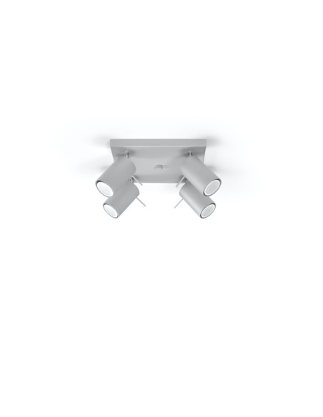 Lámpara de techo RING 4 gris