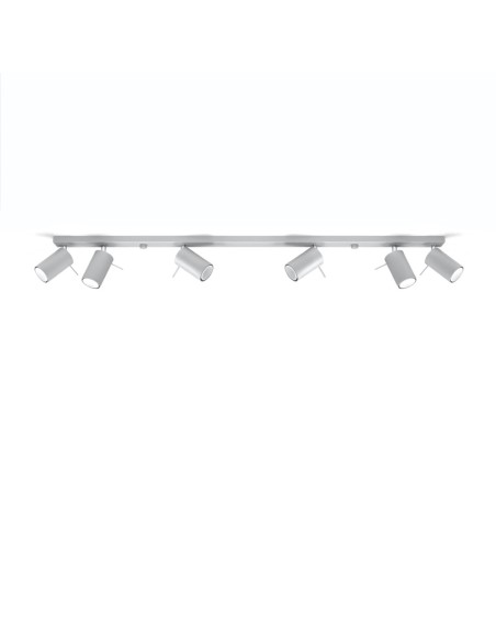 Lámpara de techo RING 6L gris