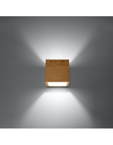 Aplique QUAD madera natural