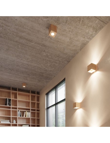 Aplique QUAD madera natural