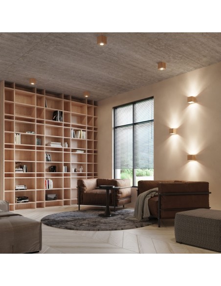 Aplique QUAD madera natural