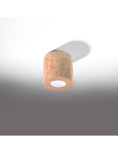 Lámpara de techo ORBIS madera natural