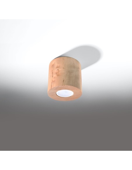 Lámpara de techo ORBIS madera natural
