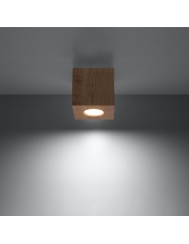 Lámpara de techo QUAD madera natural