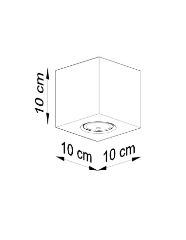 Lámpara de techo QUAD madera natural