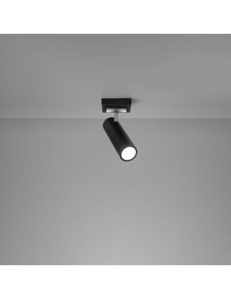 Lámpara de techo DIREZIONE 1 negro