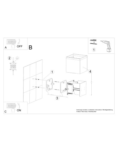 Aplique LUCA LED blanco IP54