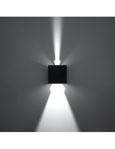 Aplique LUCA negro LED IP54