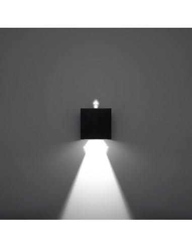 Aplique LUCA negro LED IP54