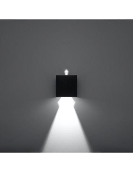 Aplique LUCA negro LED IP54