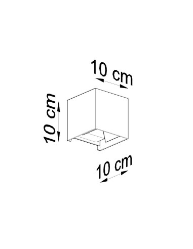 Aplique LUCA negro LED IP54