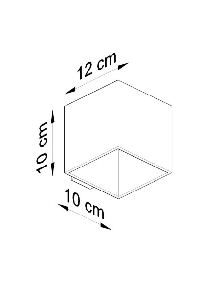 Lámpara de pared QUAD 1 antracita