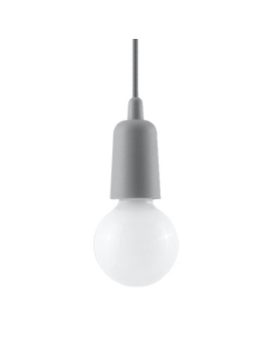 Lámpara colgante DIEGO 1 gris