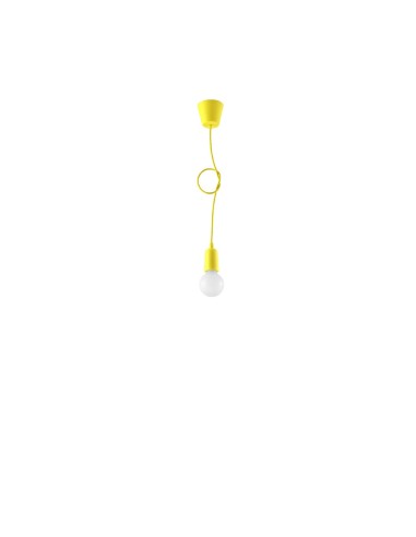 Lámpara colgante DIEGO 1 amarillo