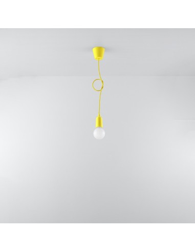 Lámpara colgante DIEGO 1 amarillo