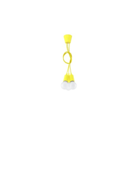 Lámpara colgante DIEGO 3 amarillo