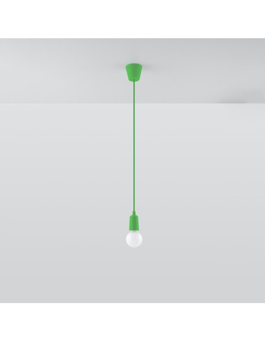 Lámpara colgante DIEGO 1 verde