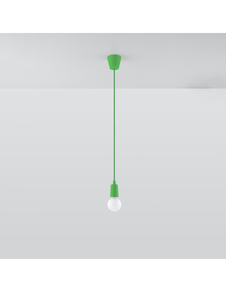 Lámpara colgante DIEGO 1 verde