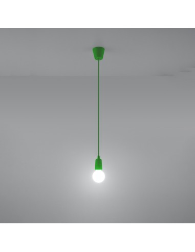 Lámpara colgante DIEGO 1 verde
