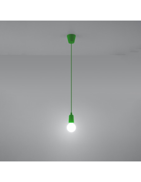 Lámpara colgante DIEGO 1 verde