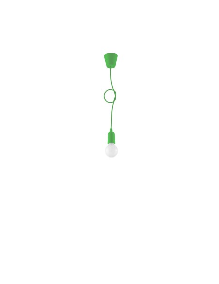Lámpara colgante DIEGO 1 verde